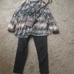 4/$25 August Silk XL see through shirt